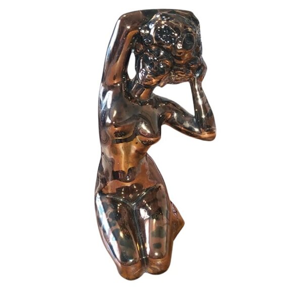 Other - Female Nude Kneeling Hands in Hair Statue, Women Body Sculpture 11 inches Tall